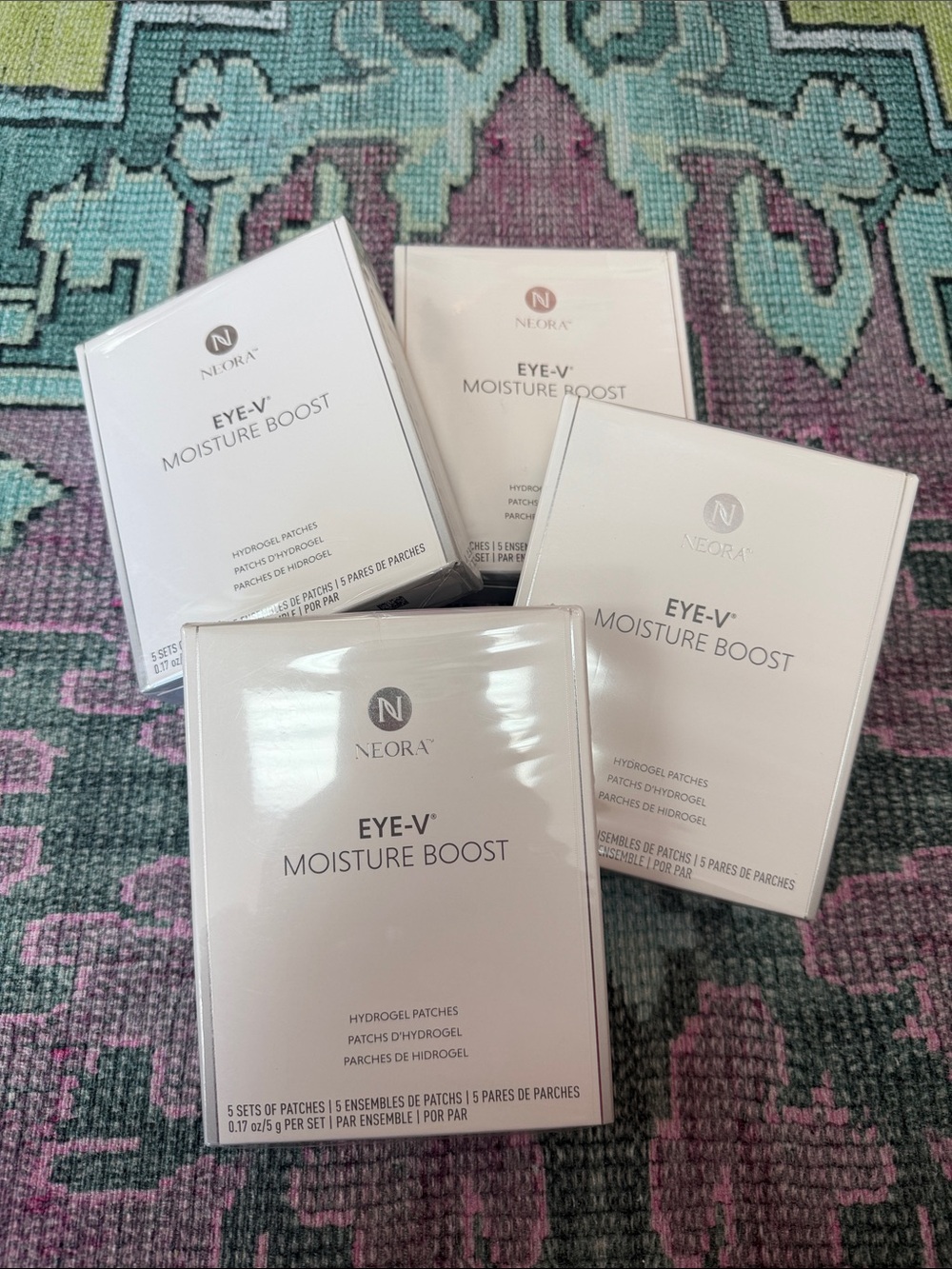 NEORA EYE-V Moisture Boost Hydrogel Patches - 4 packages.